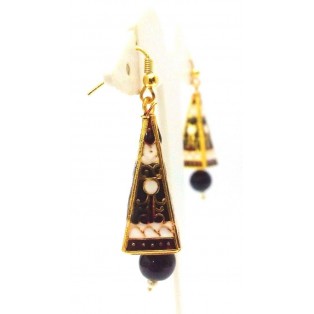 Meenakari Minakari Enamel Jhumka Jhumki Handmade Earring Jewelry Chandelier A136